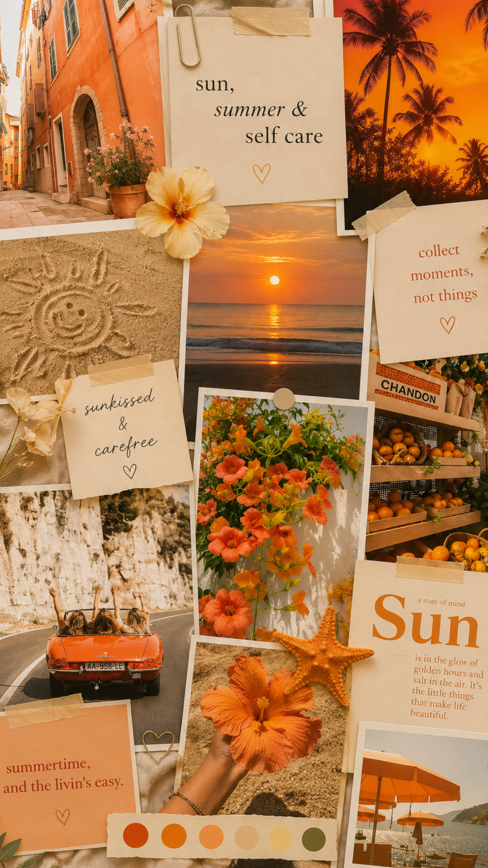 Endless Sunshine Aesthetic Moodboard
